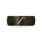 unisex birthday jewelry – gunmetal & black tungsten crowbar wedding band