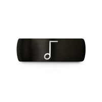 personalized presents for husband – black tungsten tenuto line wedding band