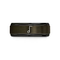 best presents for couples – gunmetal & black tungsten tenuto line wedding band