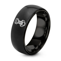 Happy Gift Anniversaries for Him – black tungsten bolt nut ring