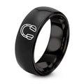 Over Ear Headphones – Tungsten Wedding Band, 8 mm, Black Comfort-Fit Unisex