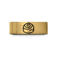 anniversary presents for couples – gold tungsten cinnamon roll wedding band