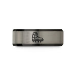 tungsten wedding ring – black & silver tungsten crampons wedding band