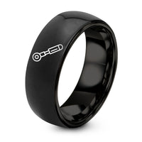 Happy Gift Anniversary for Couple – black tungsten torque wrench ring