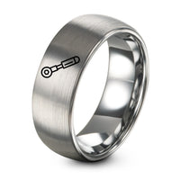 Happy Gift Anniversary for Couple – grey tungsten torque wrench ring