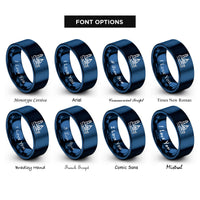 font options for inside engraving on blue harbor or marina rings