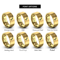 font options for inside engraving on gold hawaii hawaii rings