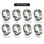 font options for inside engraving on gray hawaii hawaii rings
