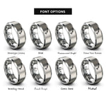 font options for inside engraving on gray hawaii hawaii rings