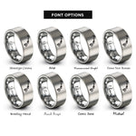 font options for inside engraving on silver hawaii hawaii rings