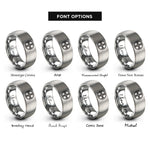 font options for inside engraving on gray hecates wheel rings