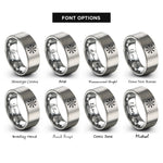 font options for inside engraving on grey helm awe rings