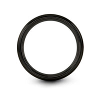 matching his her rings – albino rat engraving on black & grey tungsten wedding band