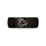 personalized couple jewelry presents – black tungsten albino rat wedding band