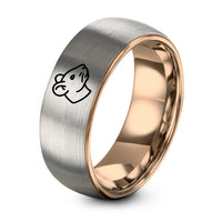 swatch color sample for Albino Rat ring style 04