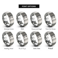 font options for inside engraving on grey hi hat stand rings