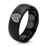 His And Her Christmas Gifts – black tungsten beehive skep ring