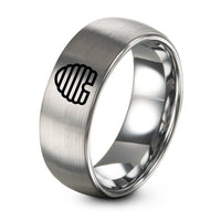 His And Her Christmas Gifts – grey tungsten beehive skep ring