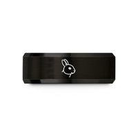 unisex tungsten wedding bands – black tungsten netherland dwarf wedding band