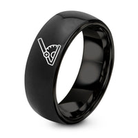 His And Her Couple Gifts – black tungsten angle finder ring
