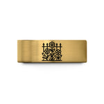 his and hers jewelry – gold tungsten garden fence flowers wedding band