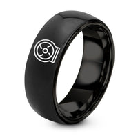 His And Her Couple Gifts – black tungsten grinder disc ring