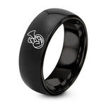 His And Her Couple Gifts – black tungsten sousaphone player ring