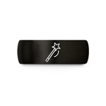 matching wedding bands – black tungsten wand wedding band