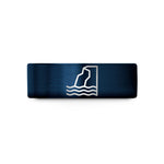 tungsten wedding ring set – black & blue tungsten coastal cliff wedding band