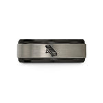 matching couples tungsten rings – black & silver tungsten mandoline slicer wedding band