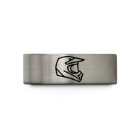 tungsten engagement ring band – blue & silver tungsten motocross helmet wedding band