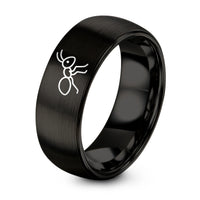 His And Her Gifts – black tungsten ant ring