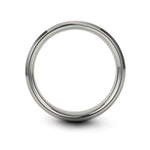 couples matching rings – ant engraving on gray tungsten wedding band