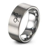 unisex tungsten bands – grey tungsten ant ring