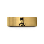 couple wedding rings – gold tungsten be you wedding band