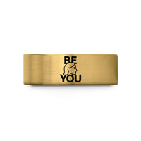 couple wedding rings – gold tungsten be you wedding band
