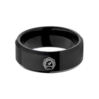 tungsten wedding rings sets – black tungsten boost gauge wedding band
