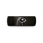 unisex wedding ring sets – black tungsten ferret wedding band