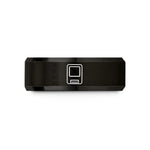 unisex wedding ring set – black tungsten solid state drive wedding band