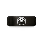 matching wedding bands couple – black & rose gold tungsten sushi roll wedding band