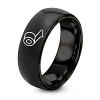 His And Hers Engagement Ring Set – black tungsten bandage roll ring
