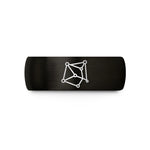 unisex engagement ring set – black tungsten orion constellation wedding band