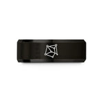 matching wedding ring bands – black tungsten orion constellation wedding band