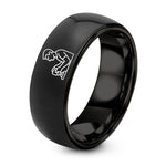 His And Hers Gift Ideas – black tungsten detailer polisher ring