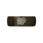 best matching rings set – gunmetal & black tungsten index contour wedding band