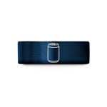 matching couple rings set – blue tungsten soda can wedding band