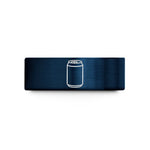 unique couple presents ideas – gold & blue tungsten soda can wedding band
