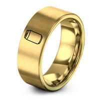 His And Hers Gift Ideas – gold tungsten soda can ring