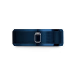 matching couple rings set – rose gold & blue tungsten soda can wedding band