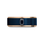 personalized couple presents shop – rose gold & blue tungsten soda can wedding band